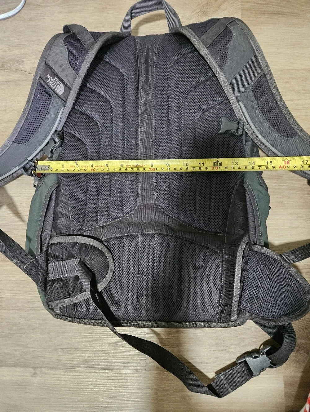 The North Face Surge Backpack Gray Black Laptop Travel School Bag
